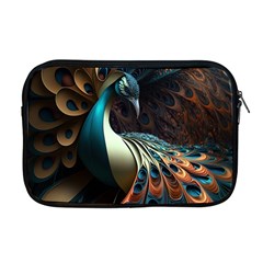 Colorful Peacock Bird Feathers Apple Macbook Pro 17  Zipper Case by Vaneshop