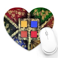 Acrylic Painting  Heart Mousepad by Rbudhiya