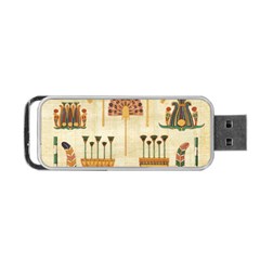 Egyptian Paper Papyrus Hieroglyphs Portable Usb Flash (two Sides) by Vaneshop