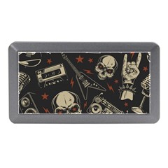 Grunge Seamless Pattern With Skulls Memory Card Reader (mini) by Amaryn4rt