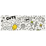 Set-cute-colorful-doodle-hand-drawing Banner and Sign 9  x 3  Front