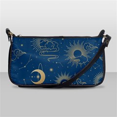 Seamless-galaxy-pattern Shoulder Clutch Bag by uniart180623