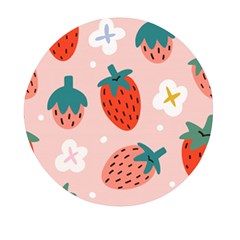 Strawberry-seamless-pattern Mini Round Pill Box (pack Of 3) by uniart180623