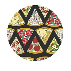 Vector-seamless-pattern-with-italian-pizza-top-view Mini Round Pill Box by uniart180623