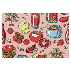 Tomato-seamless-pattern-juicy-tomatoes-food-sauce-ketchup-soup-paste-with-fresh-red-vegetables Banner And Sign 6  X 4  by uniart180623