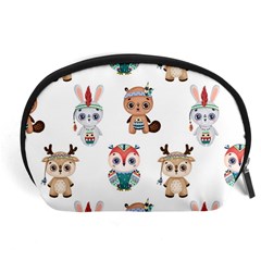 Cute-cartoon-boho-animals-seamless-pattern Accessory Pouch (large) by uniart180623