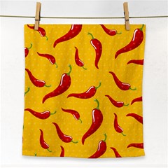 Chili-vegetable-pattern-background Face Towel by uniart180623