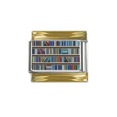 Bookshelf Gold Trim Italian Charm (9mm) by uniart180623