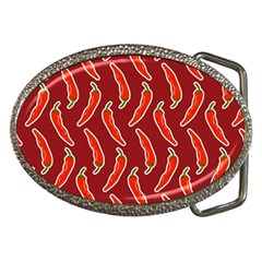 Chili-pattern-red Belt Buckles by uniart180623