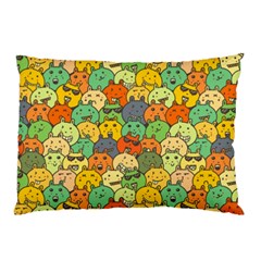 Seamless Pattern With Doodle Bunny Pillow Case by uniart180623