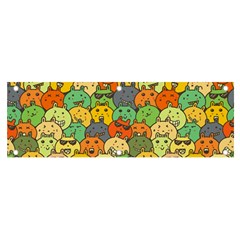 Seamless Pattern With Doodle Bunny Banner And Sign 6  X 2  by uniart180623