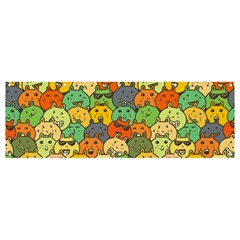 Seamless Pattern With Doodle Bunny Banner And Sign 12  X 4  by uniart180623