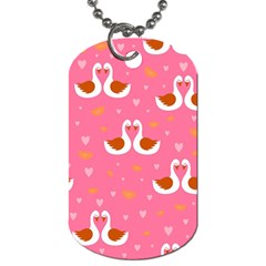 Swan-pattern-elegant-style Dog Tag (one Side) by uniart180623