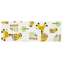 Vector-pattern-with-cute-giraffe-cartoon Banner And Sign 12  X 4  by uniart180623