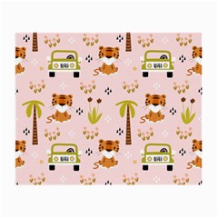 Cute-tiger-car-safari-seamless-pattern Small Glasses Cloth (2 Sides) by uniart180623