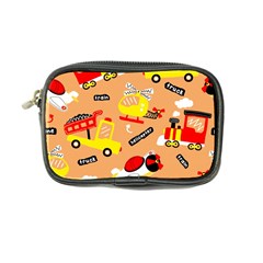 Seamless-pattern-cartoon-with-transportation-vehicles Coin Purse by uniart180623