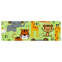 Seamless-pattern-vector-with-animals-wildlife-cartoon Banner And Sign 12  X 4  by uniart180623