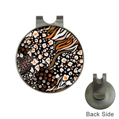 Trendy-mix-animal-skin-prints Hat Clips With Golf Markers by uniart180623