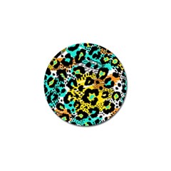 Seamless-leopard-wild-pattern-animal-print Golf Ball Marker (4 Pack) by uniart180623