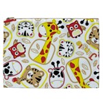 Vector-seamless-pattern-nice-animals-cartoon Cosmetic Bag (XXL) Front