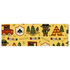 Seamless-pattern-funny-ranger-cartoon Banner And Sign 12  X 4  by uniart180623