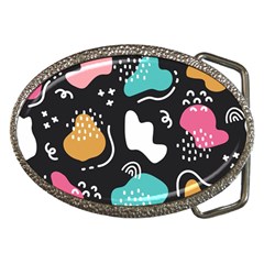 Art Pattern Design Background Print Belt Buckles by uniart180623