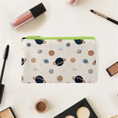 Space Planets Art Pattern Design Wallpaper Cosmetic Bag (xs) by uniart180623