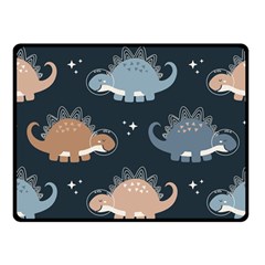 Dino Art Pattern Design Wallpaper Background Two Sides Fleece Blanket (small) by uniart180623