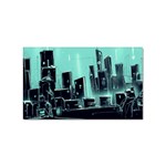 Buildings City Urban Destruction Background Sticker Rectangular (10 pack) Front