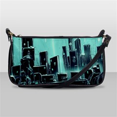 Buildings City Urban Destruction Background Shoulder Clutch Bag by uniart180623