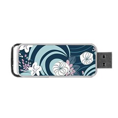 Flowers Pattern Floral Ocean Abstract Digital Art Portable Usb Flash (one Side) by uniart180623