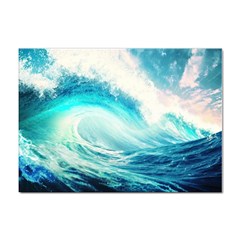 Tsunami Waves Ocean Sea Nautical Nature Water Nature Sticker A4 (10 Pack) by uniart180623