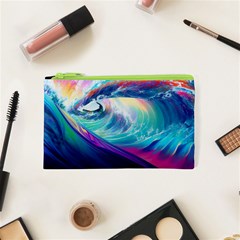 Waves Ocean Sea Tsunami Nautical Nature Water Cosmetic Bag (xs) by uniart180623