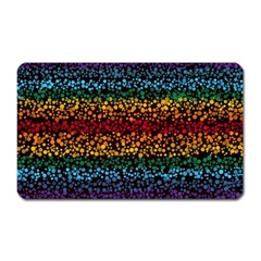 Patterns Rainbow Magnet (rectangular) by uniart180623