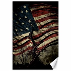 Flag Usa American Flag Canvas 24  X 36  by uniart180623