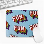 Fun Word Inscription Rainbow Pattern Large Mousepad Front