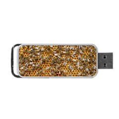 Honey Bee Bees Insect Portable Usb Flash (one Side) by Ravend