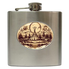 Nation Indian Native Indigenous Hip Flask (6 Oz) by Ravend