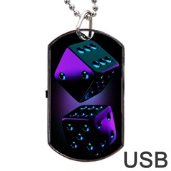 3d Ludo Game,gambling Dog Tag Usb Flash (one Side) by Bangk1t