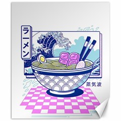 Ramen Kanji Vaporwave Artwork Minimalism Canvas 8  X 10  by Bangk1t