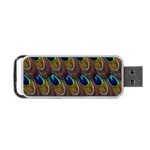 Peacock-feathers-bird-plumage Portable USB Flash (One Side) Front