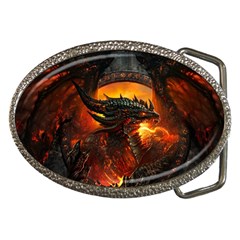 Dragon Art Fire Digital Fantasy Belt Buckles by Celenk