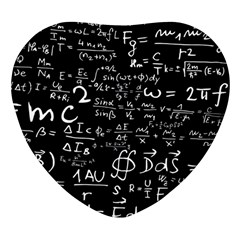 E=mc2 Text Science Albert Einstein Formula Mathematics Physics Heart Glass Fridge Magnet (4 Pack) by uniart180623