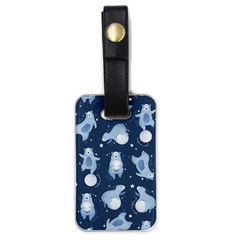 Bear Pattern Patterns Planet Animals Luggage Tag (one Side) by uniart180623