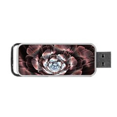 Flower Fractal Art Cool Petal Abstract Portable Usb Flash (two Sides) by uniart180623