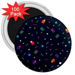 Abstract Minimalism Digital Art Abstract 3  Magnets (100 Pack) by uniart180623