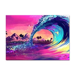 Retro Wave Ocean Sticker A4 (100 Pack) by uniart180623