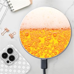 Beer Texture Drinks Texture Wireless Fast Charger(white) by uniart180623