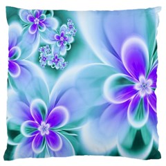 Abstract Flowers Flower Abstract Standard Premium Plush Fleece Cushion Case (one Side) by uniart180623