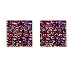 Funny Monster Mouths Cufflinks (square) by uniart180623